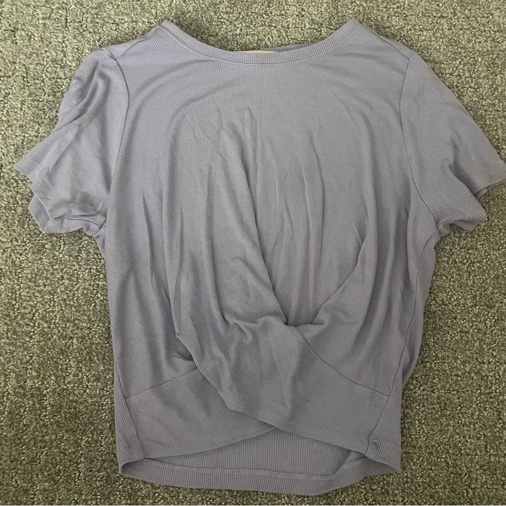 Marine Layer EUC lavendar Lexi rub twist front tee XS - Picture 6 of 6